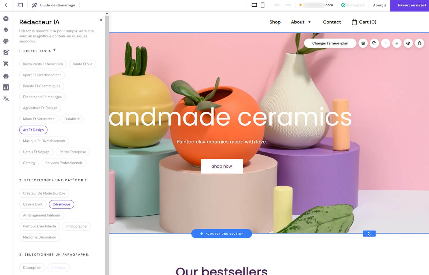 Redacteur Ai Hostinger