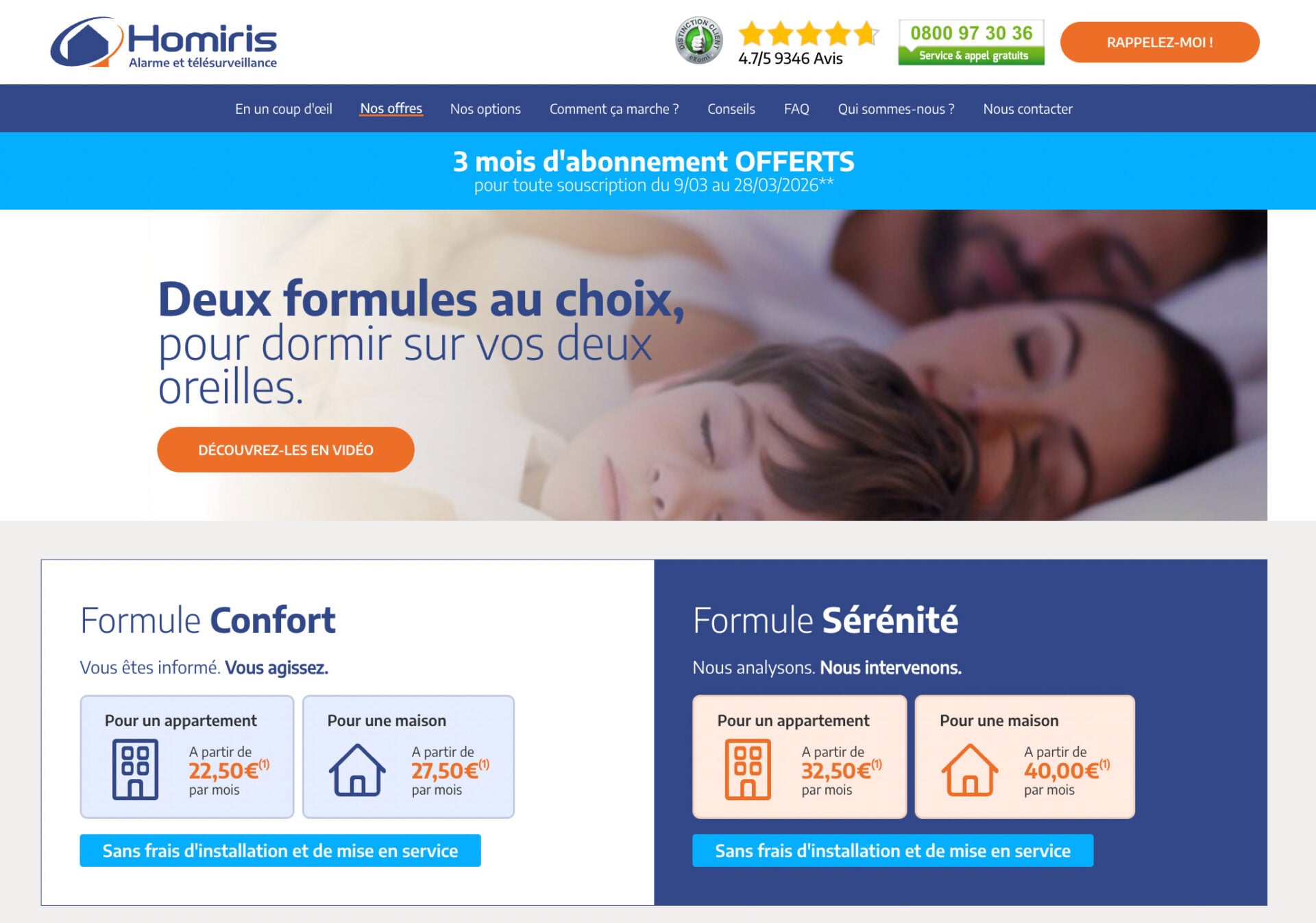 Alarme Telesurveillance Homiris Credit Mutuel