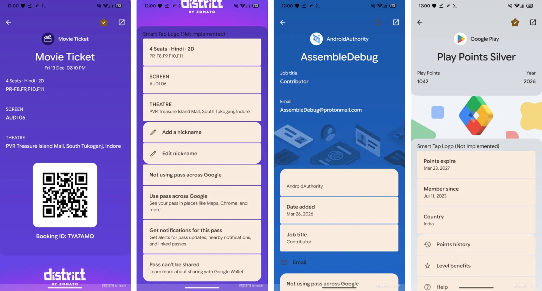 Google Wallet Exemple Nouvelle Interface Cartes