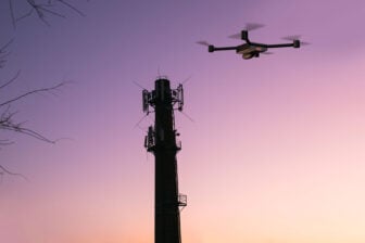 Cellular Signal Tower Inspecting Drone