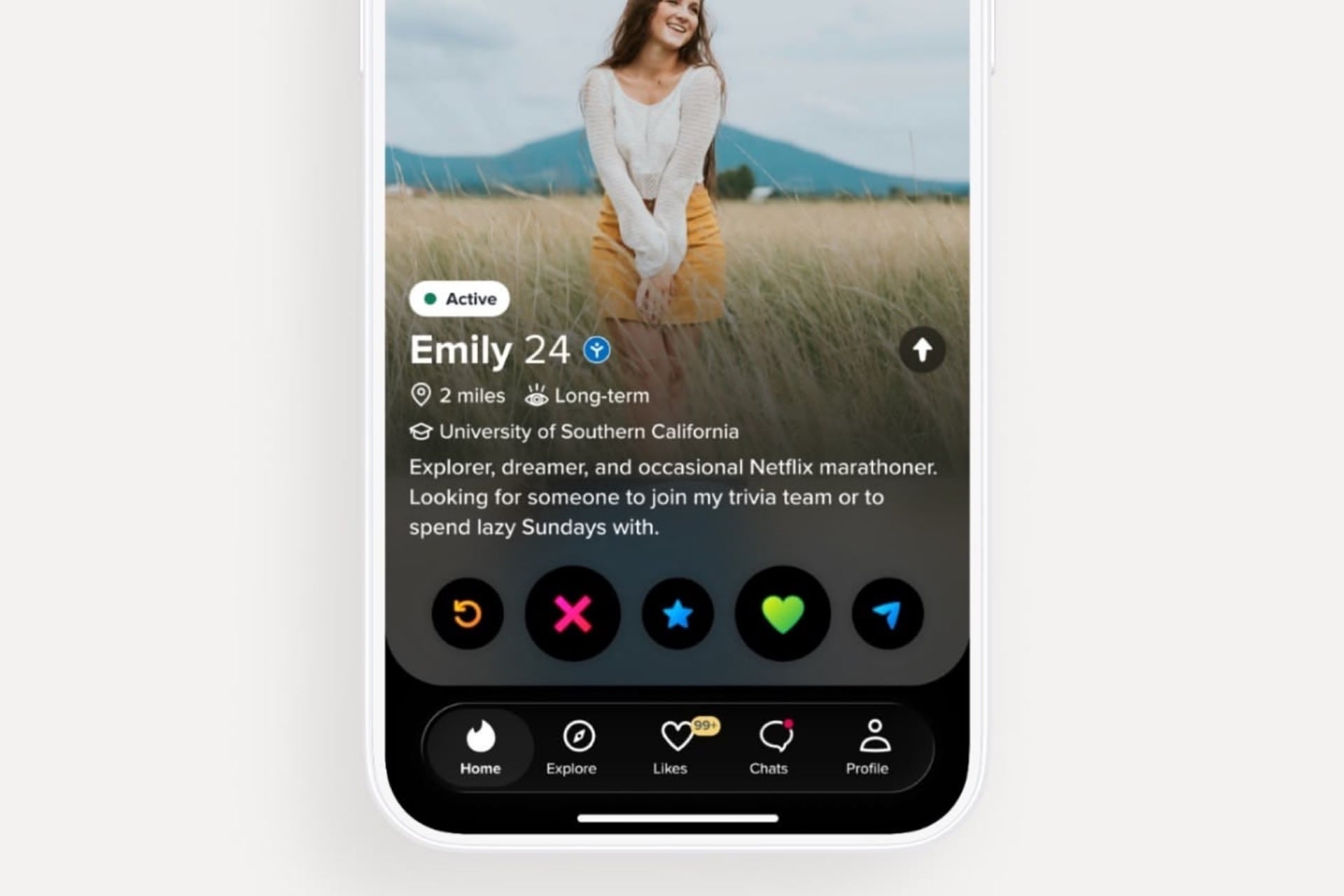 Tinder humain vérifié World