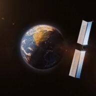 Overview Energy, vue d'artiste de la Terre et du système de redirection solaire