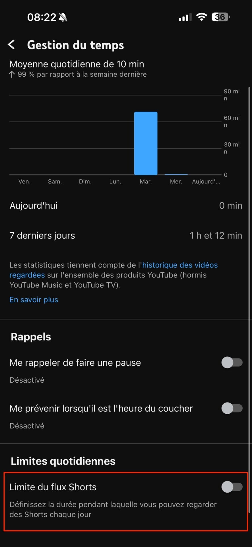 Désactiver Youtube Shorts 2