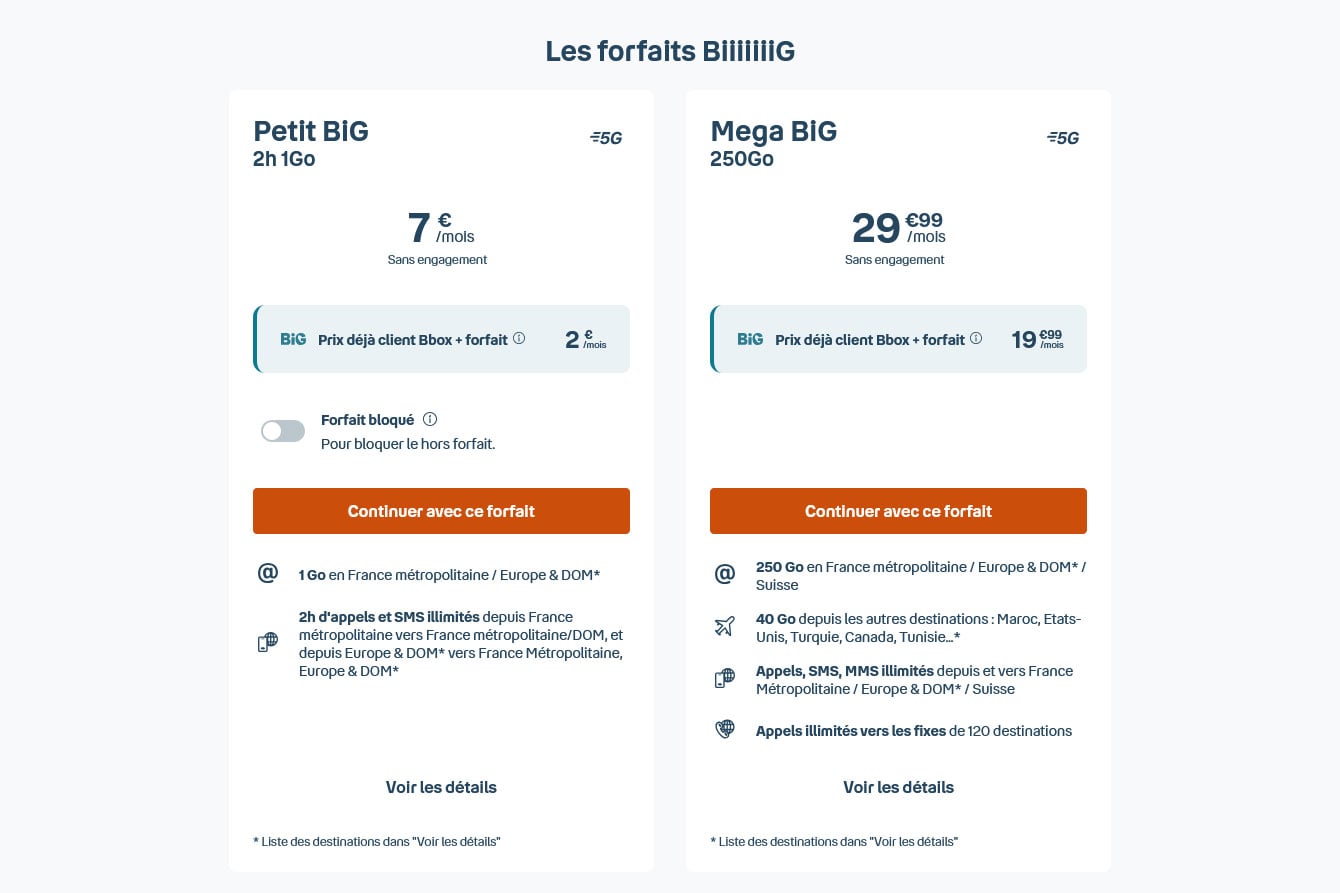 Forfaits Mobiles 5g Bouygues Telecom Big
