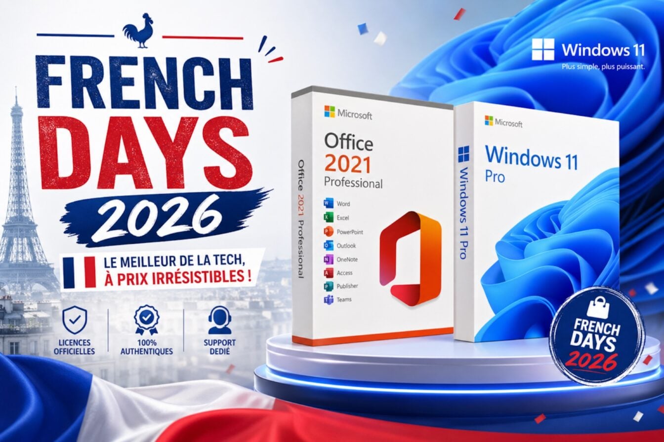 French Days 2026 : Microsoft Office 2021 et Windows 11 à prix cassés, dès 10 ¬ seulement