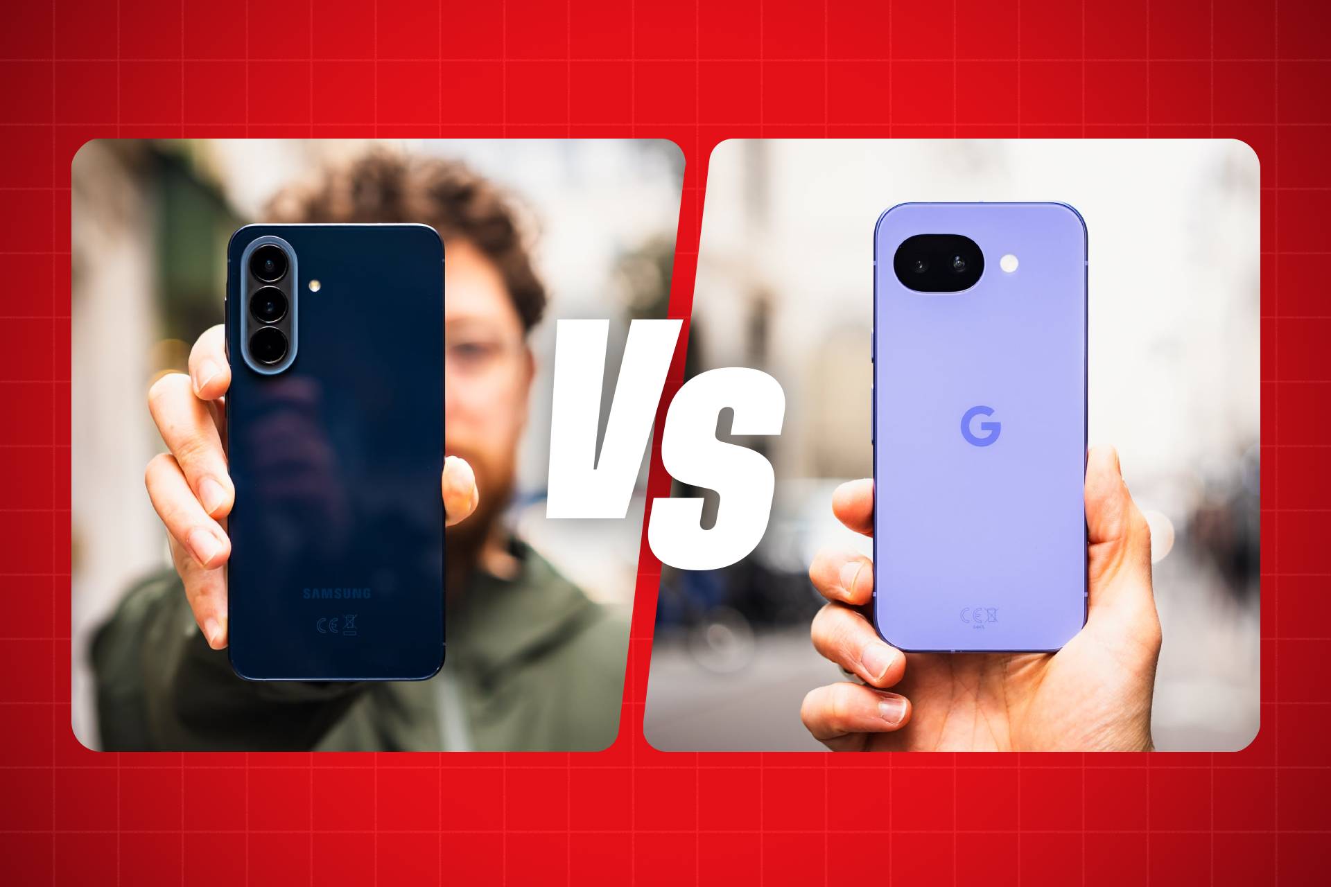 A gauche, le Galaxy A57, à droite le Pixel 10a.