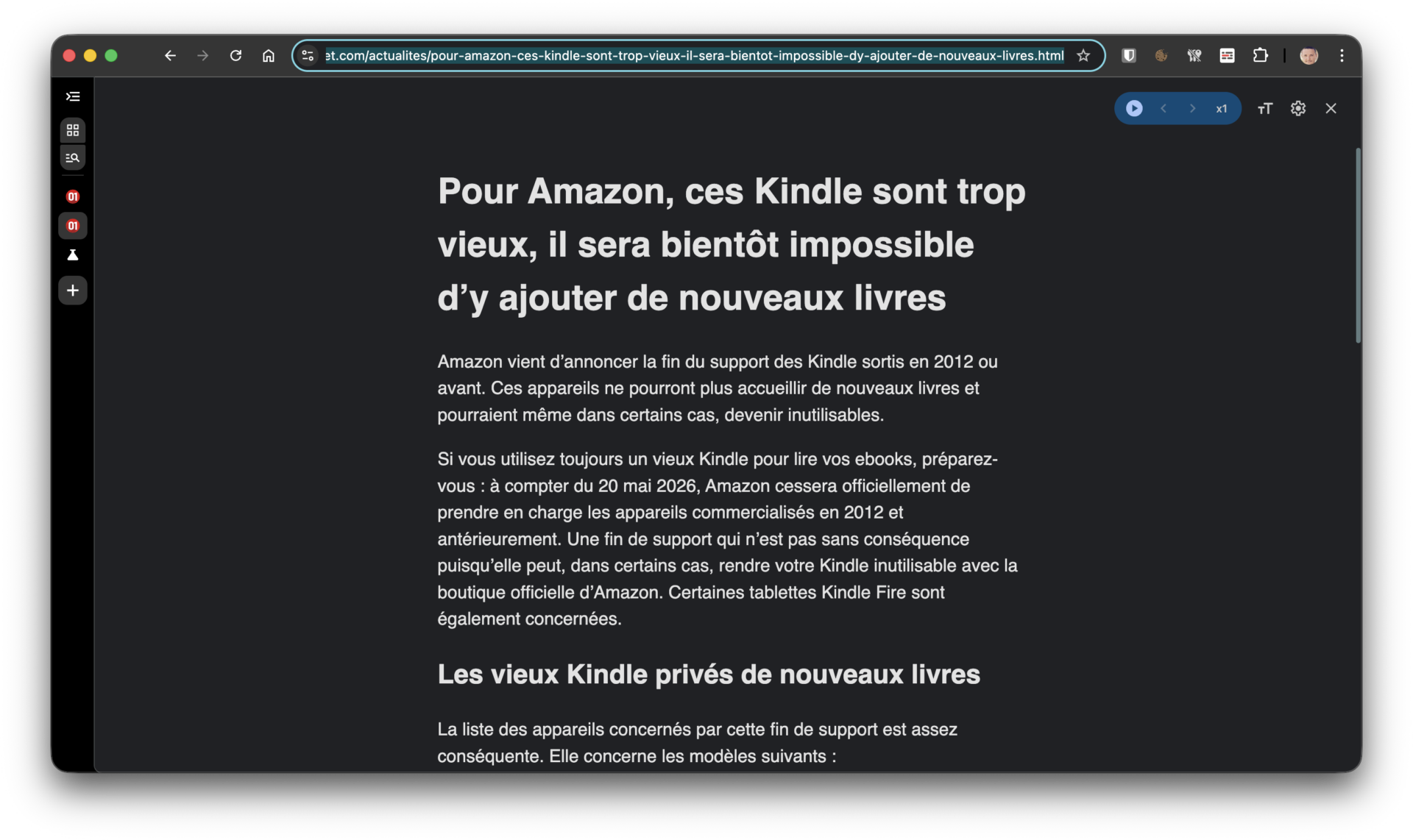 Google Chrome Mode Lecture Immersif 2