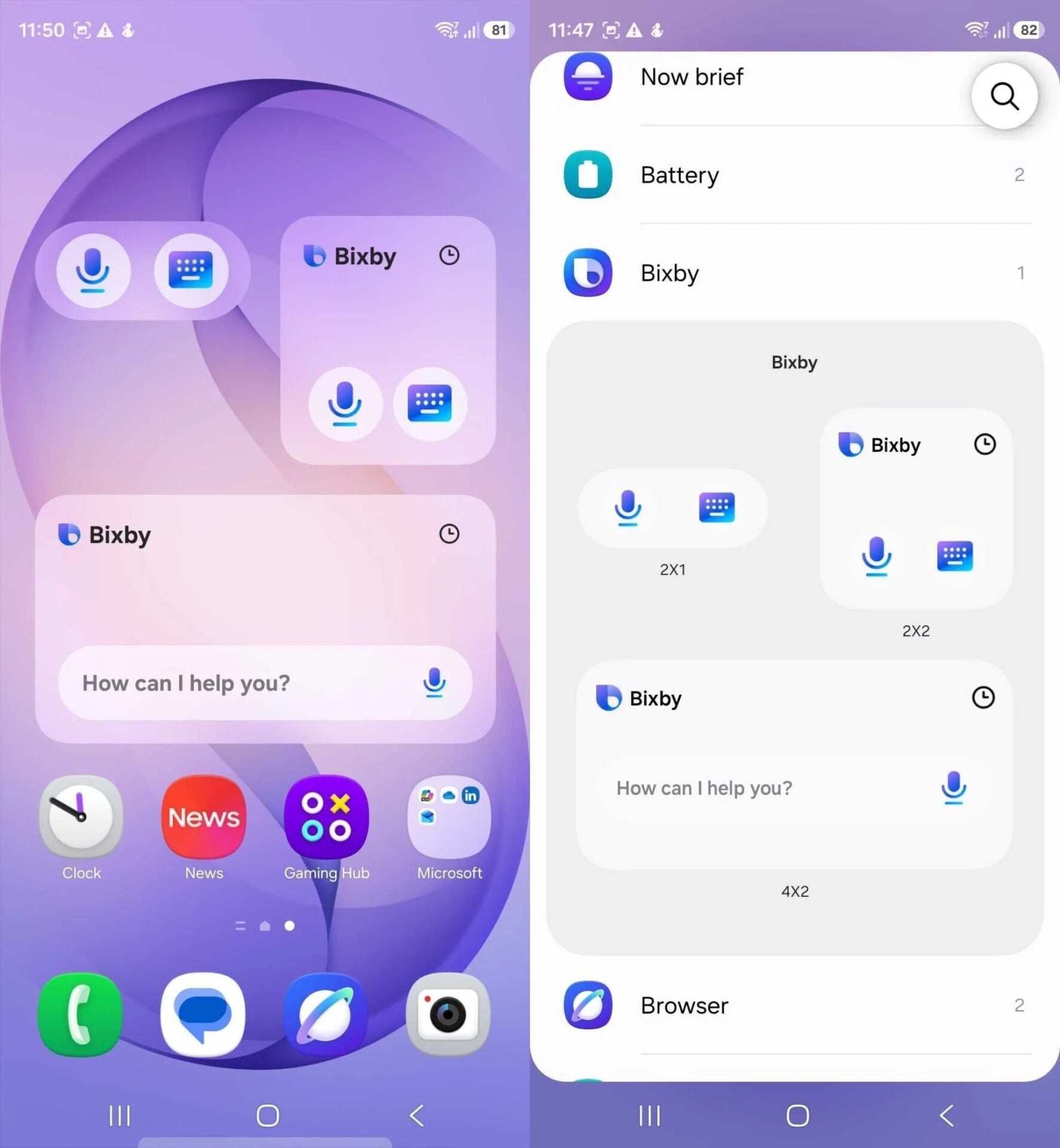 Samsung One Ui 9 Widgets Bixby