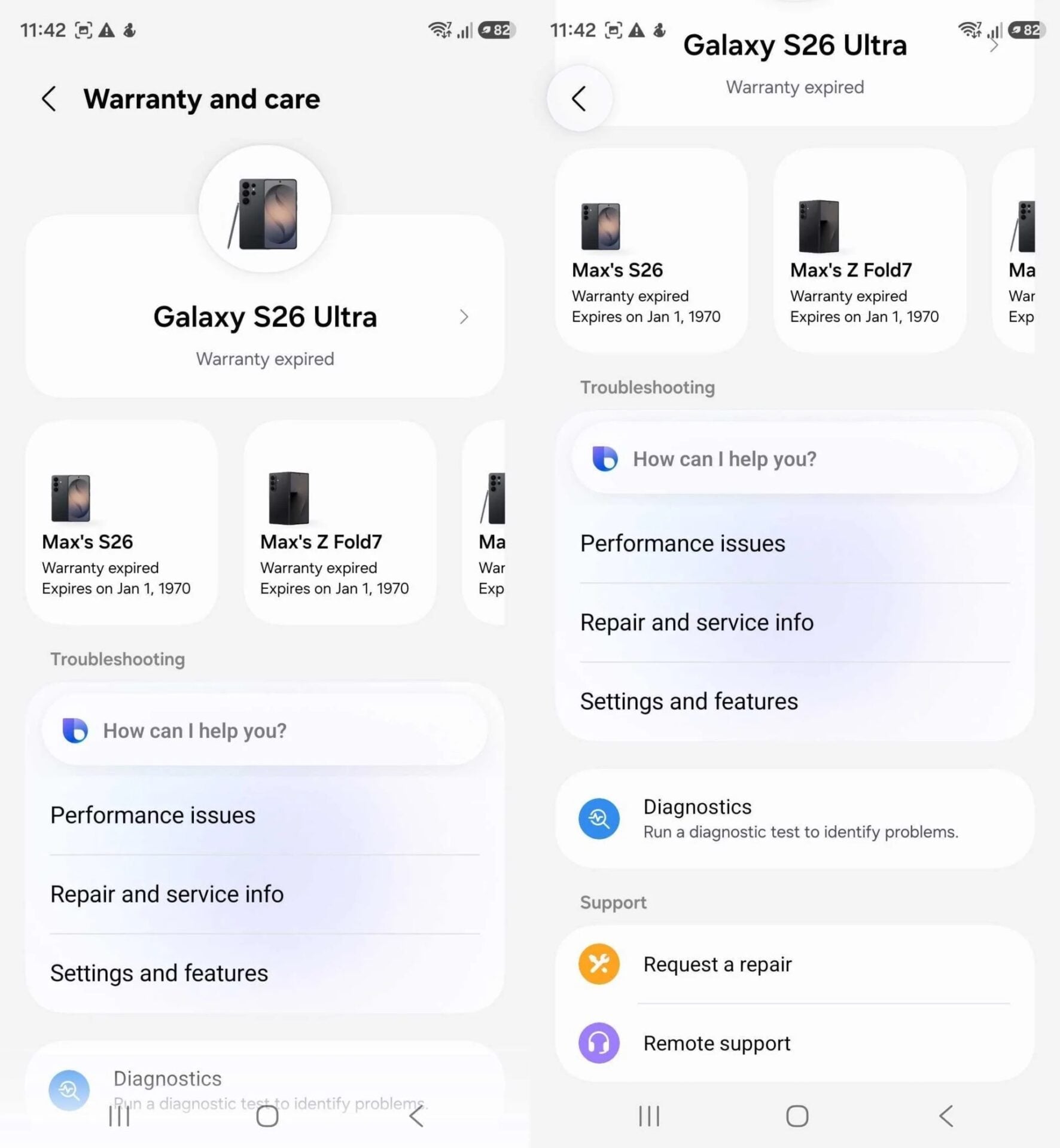 Samsung One Ui 9 Paramètres Garantie Et Assistance