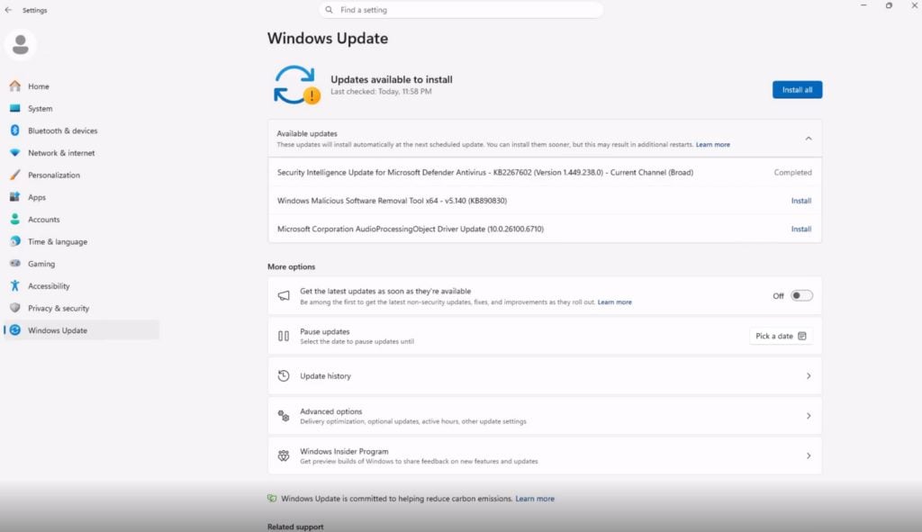 Windows 11 Windows Update Mises À Jour Regroupées
