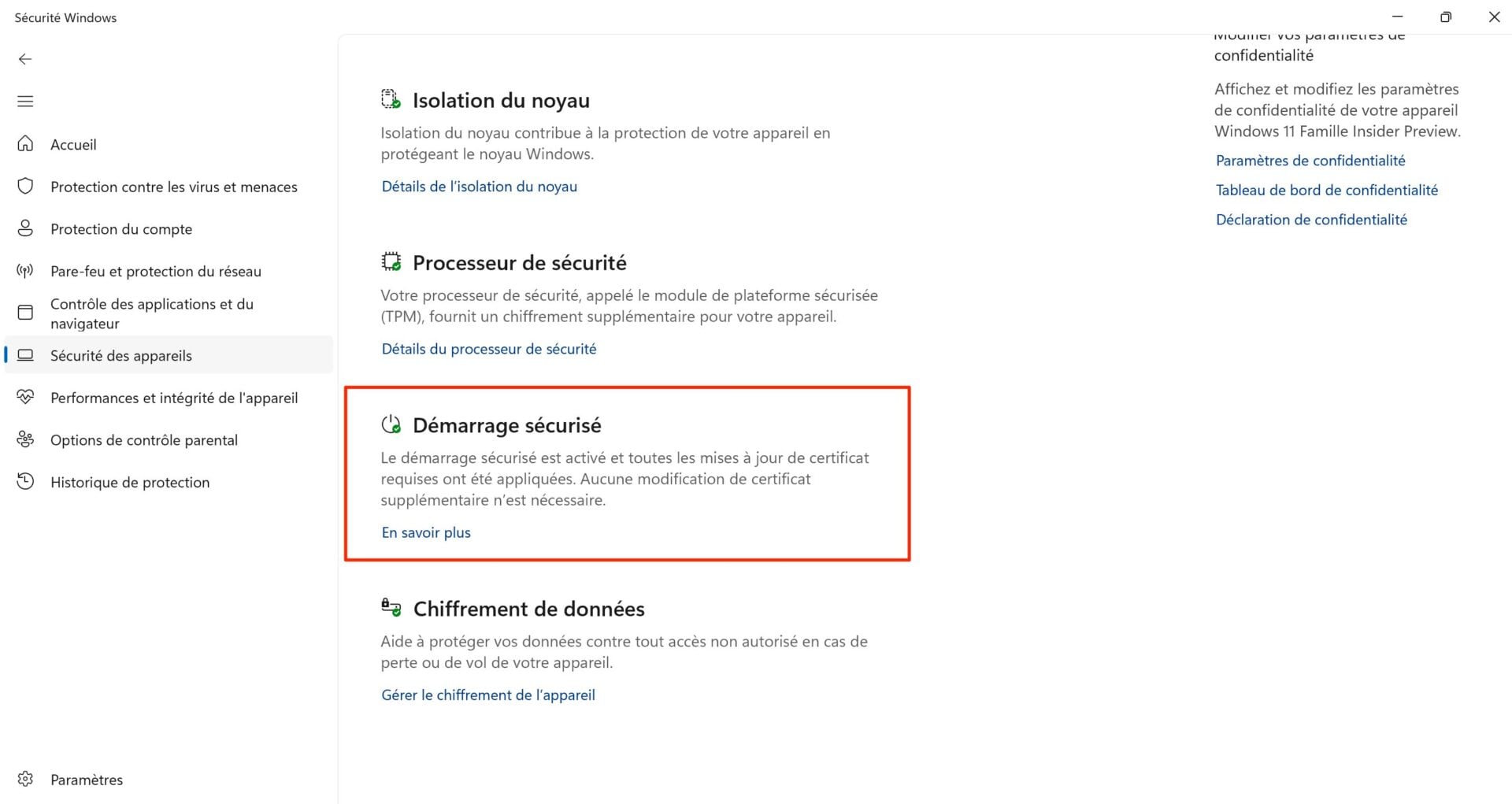 Windows 11 Vérifier Certificats Secure Boot À Jour 3