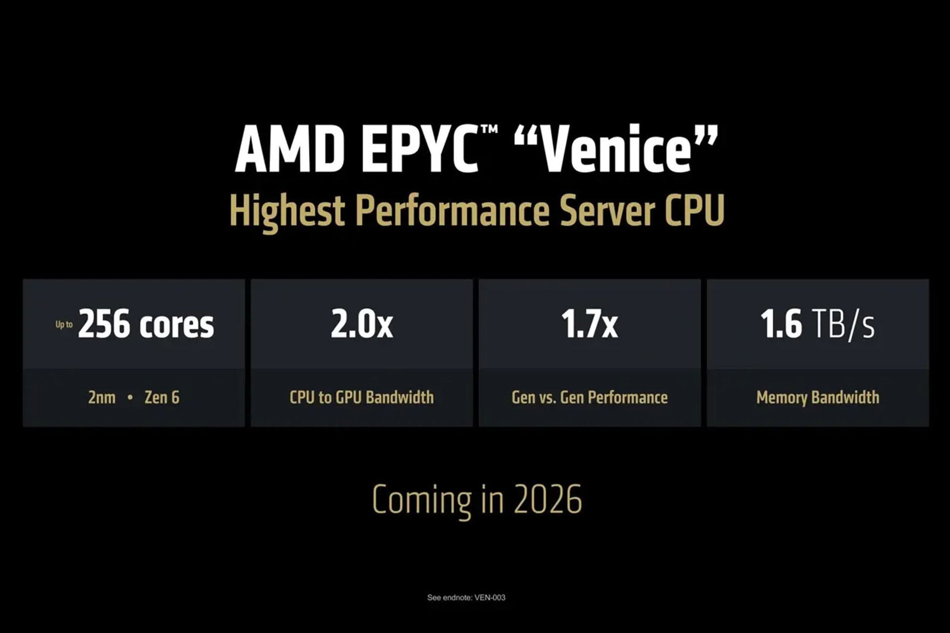 Amd Epyc Venice Cpu Serveur