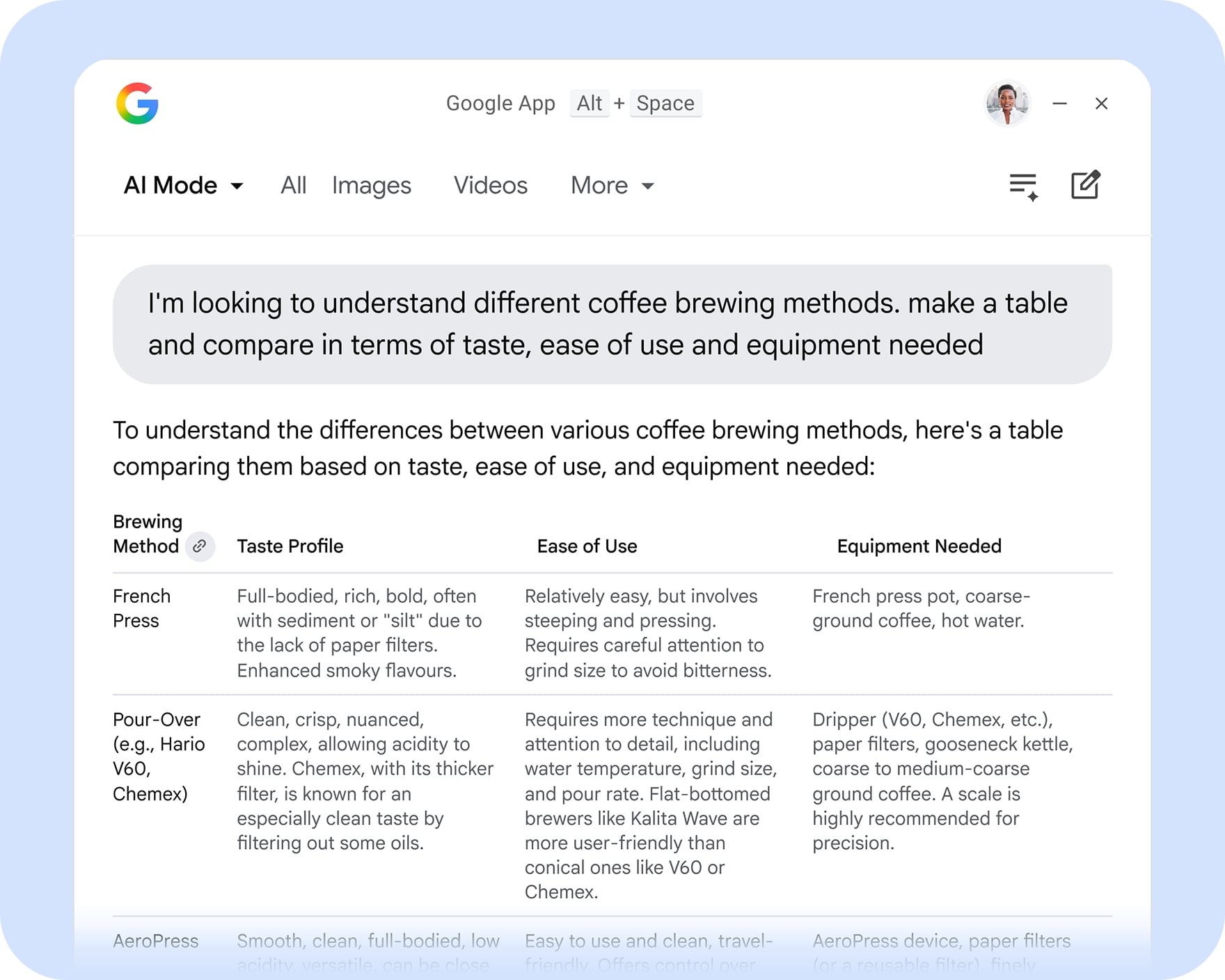 Google Application Windows Ai Mode