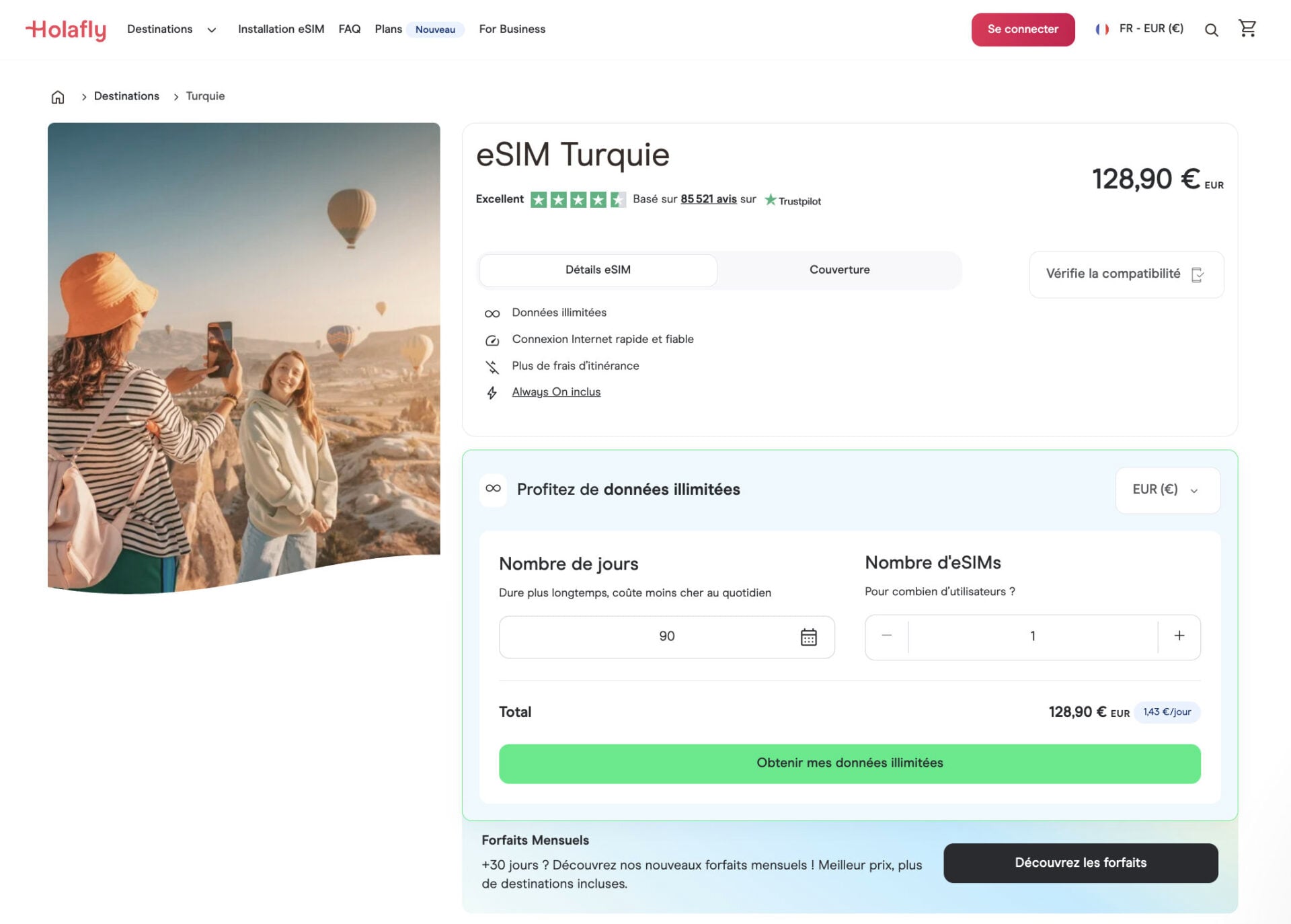 eSIM turque Holafly