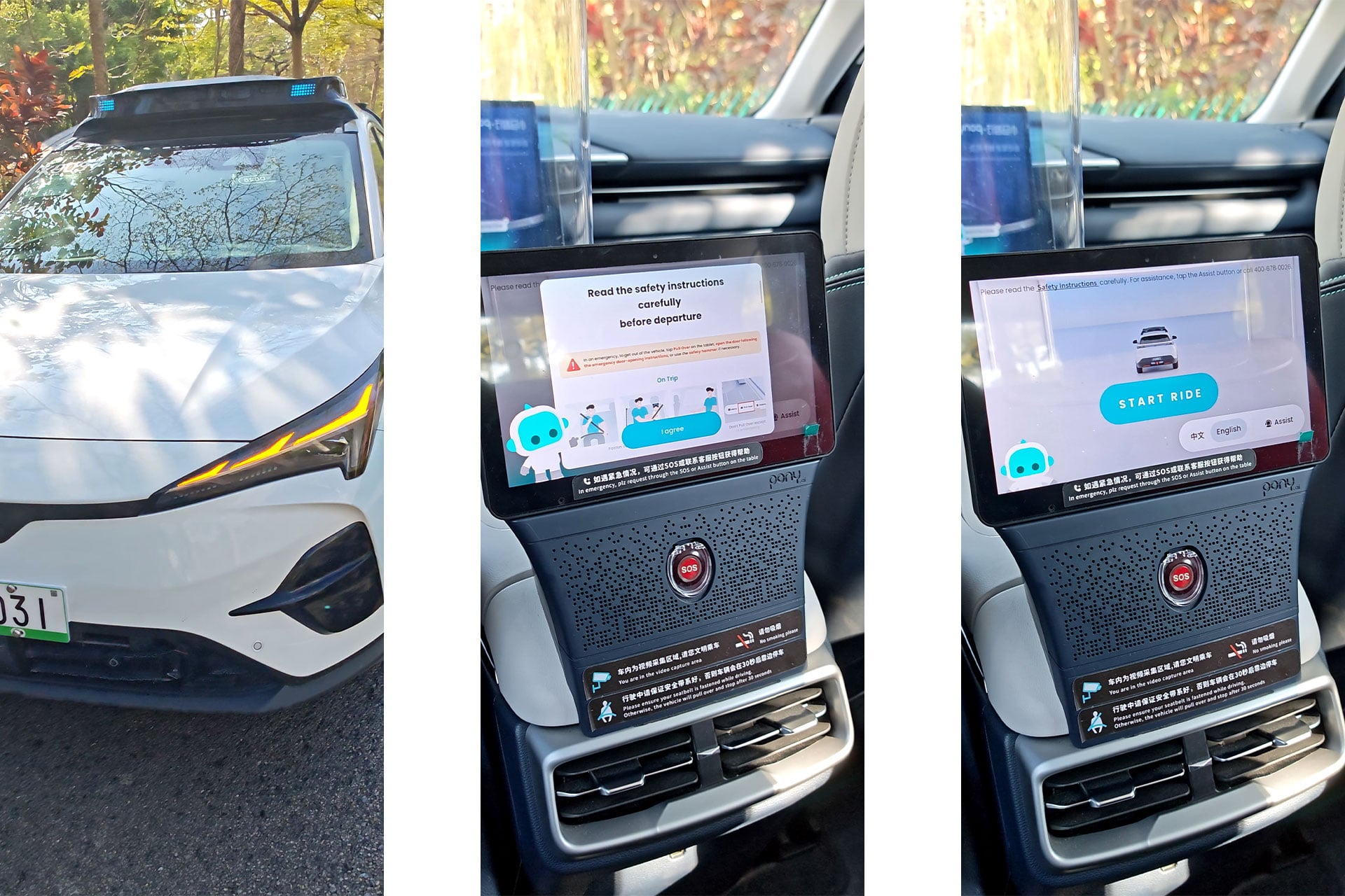 Robotaxi Chine Pony Ai Test