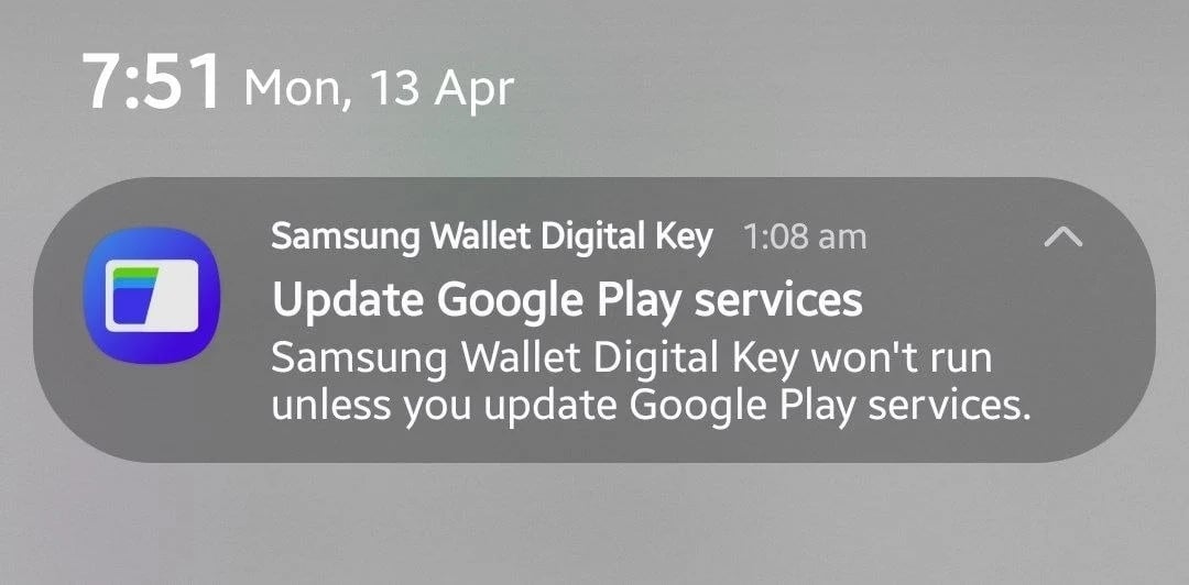 Serviços do Google Play da Carteira Samsung