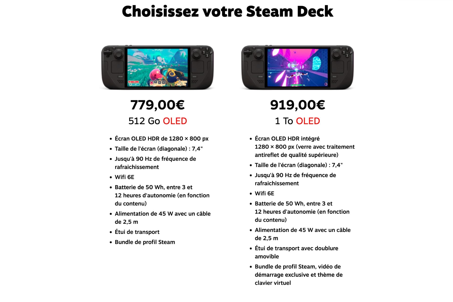 Steam Deck prix 27 mai 2026