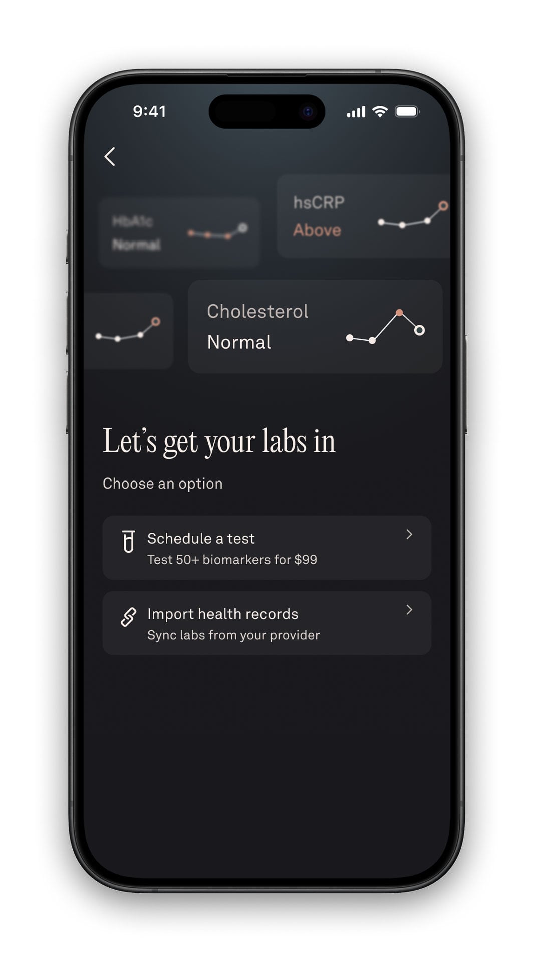 Oura Ring 5 Health Records Home