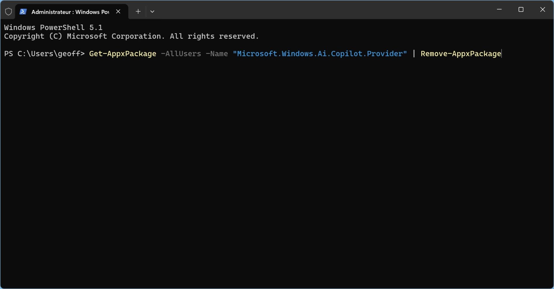 Supprimer Copilot Windows 11 Famille 7