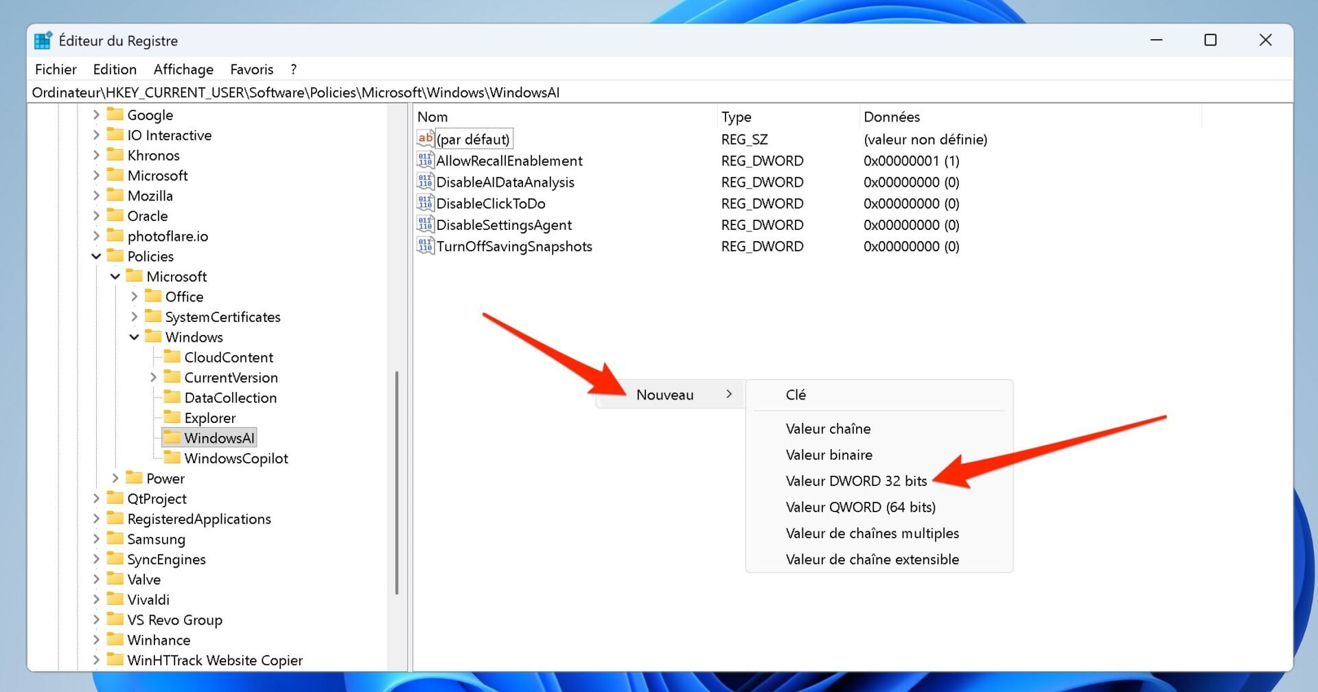 Supprimer Copilot Windows 11 Famille 3