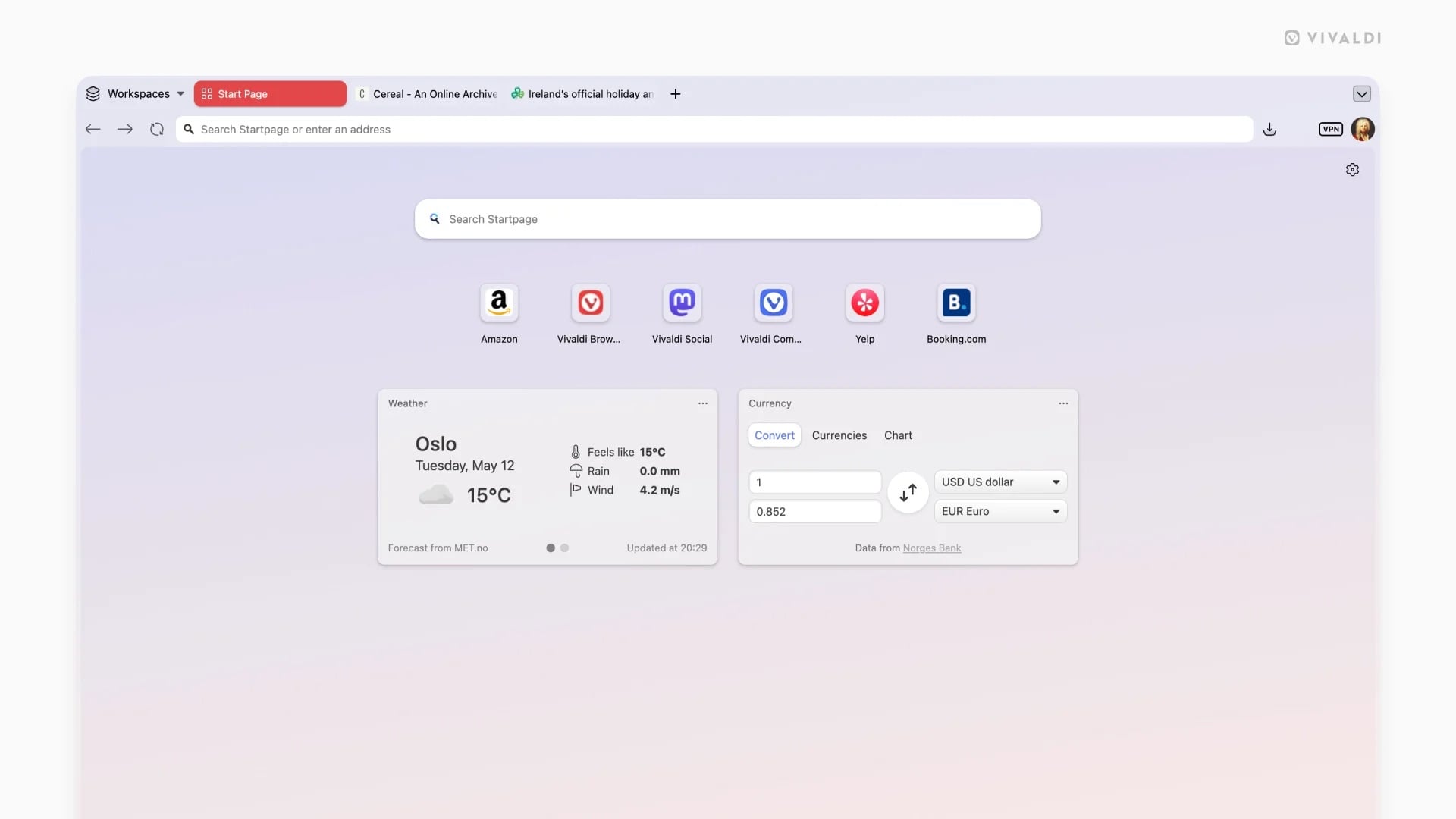 Vivaldi 8.0 Simple