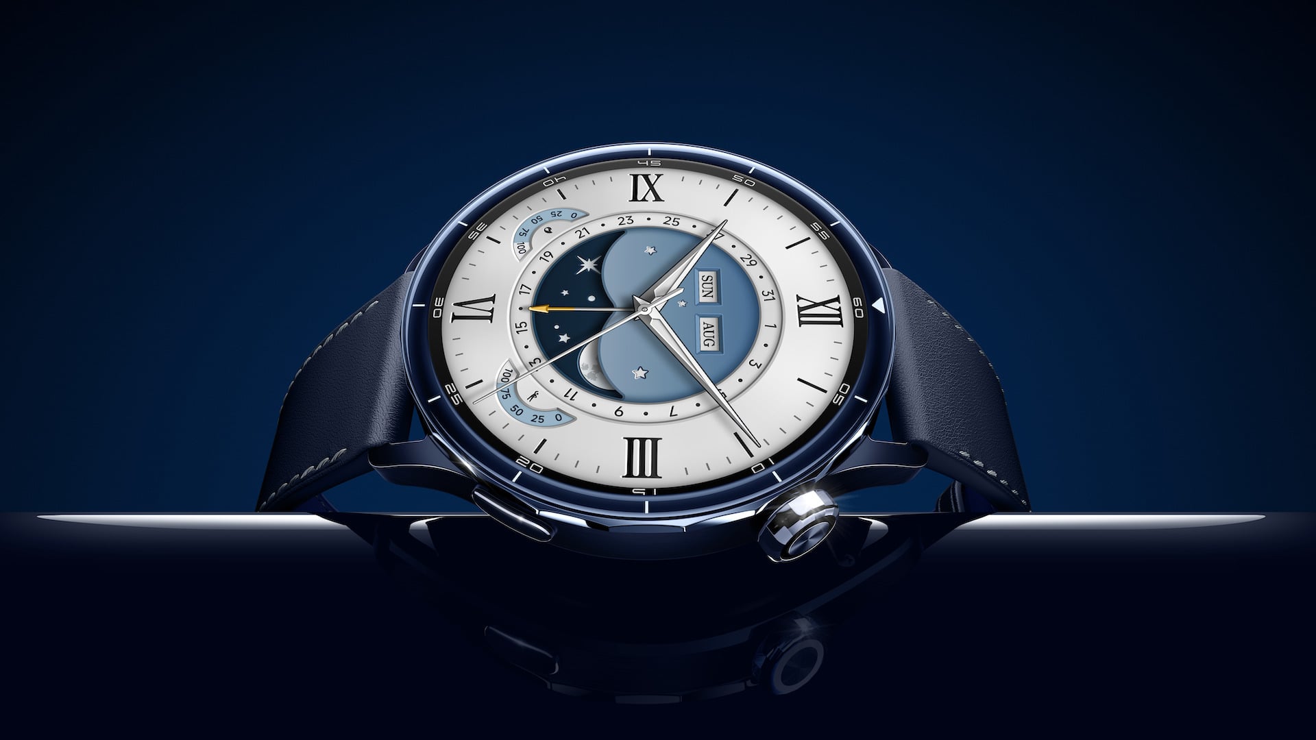 Xiaomi Watch S5 46mm Blue3 Dark Bkg