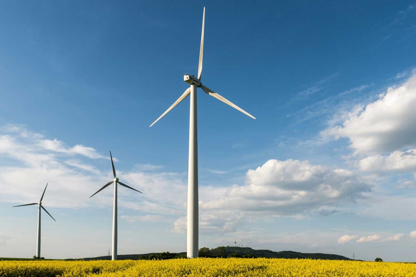 Eoliennes Champ Electricite Renouvelable