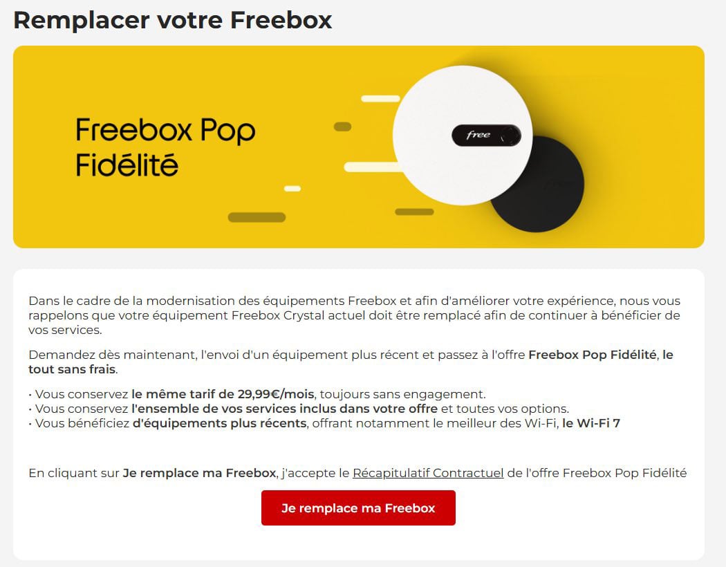 Freebox Pop Fidelite
