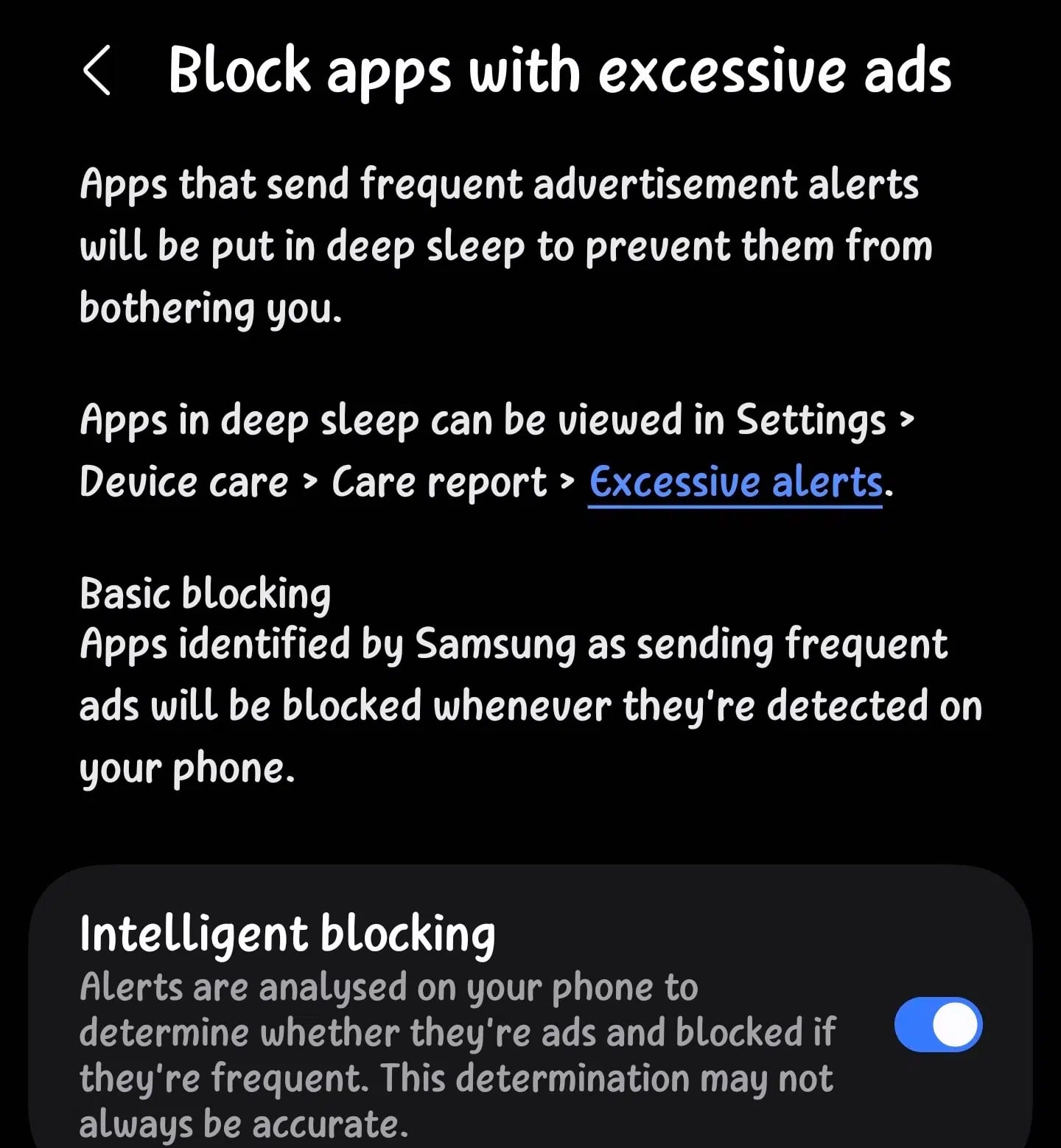 Samsung Blocage Publicites Applications