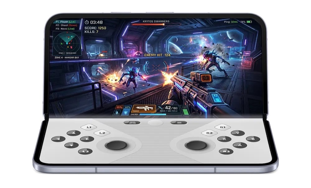 Android 17 Jeu Manette 50 50 Smartphone Pliant