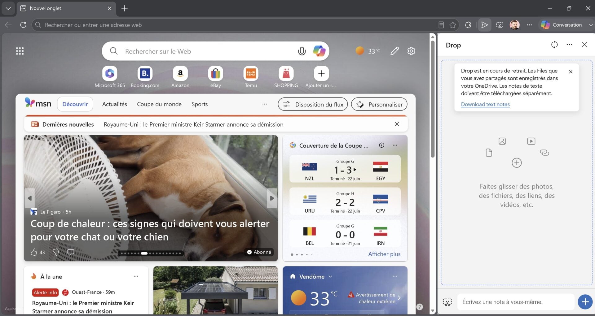 Microsoft Edge Fin De La Fonction Partage De Fichiers Drop
