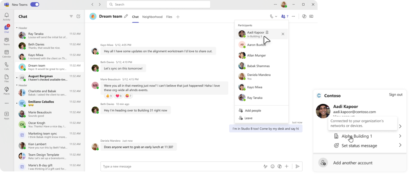 Microsoft Teams Wi Fi Localisation