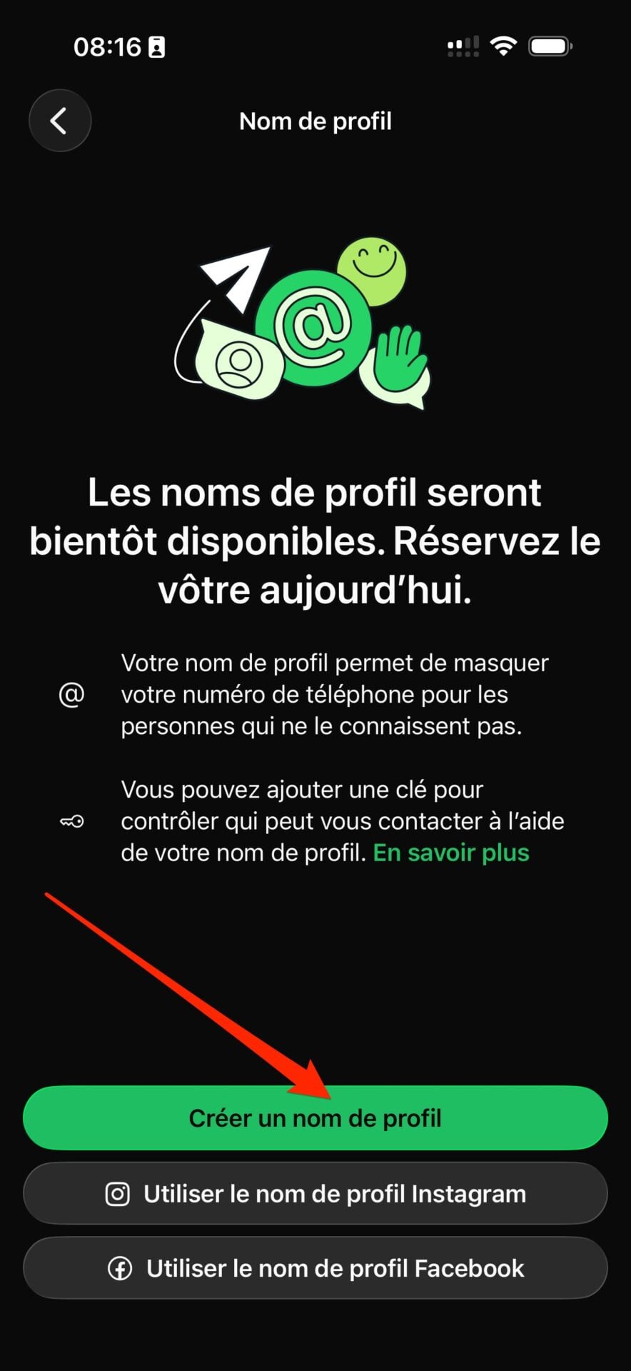 Whatsapp Choisir Un Nom De Profil 3