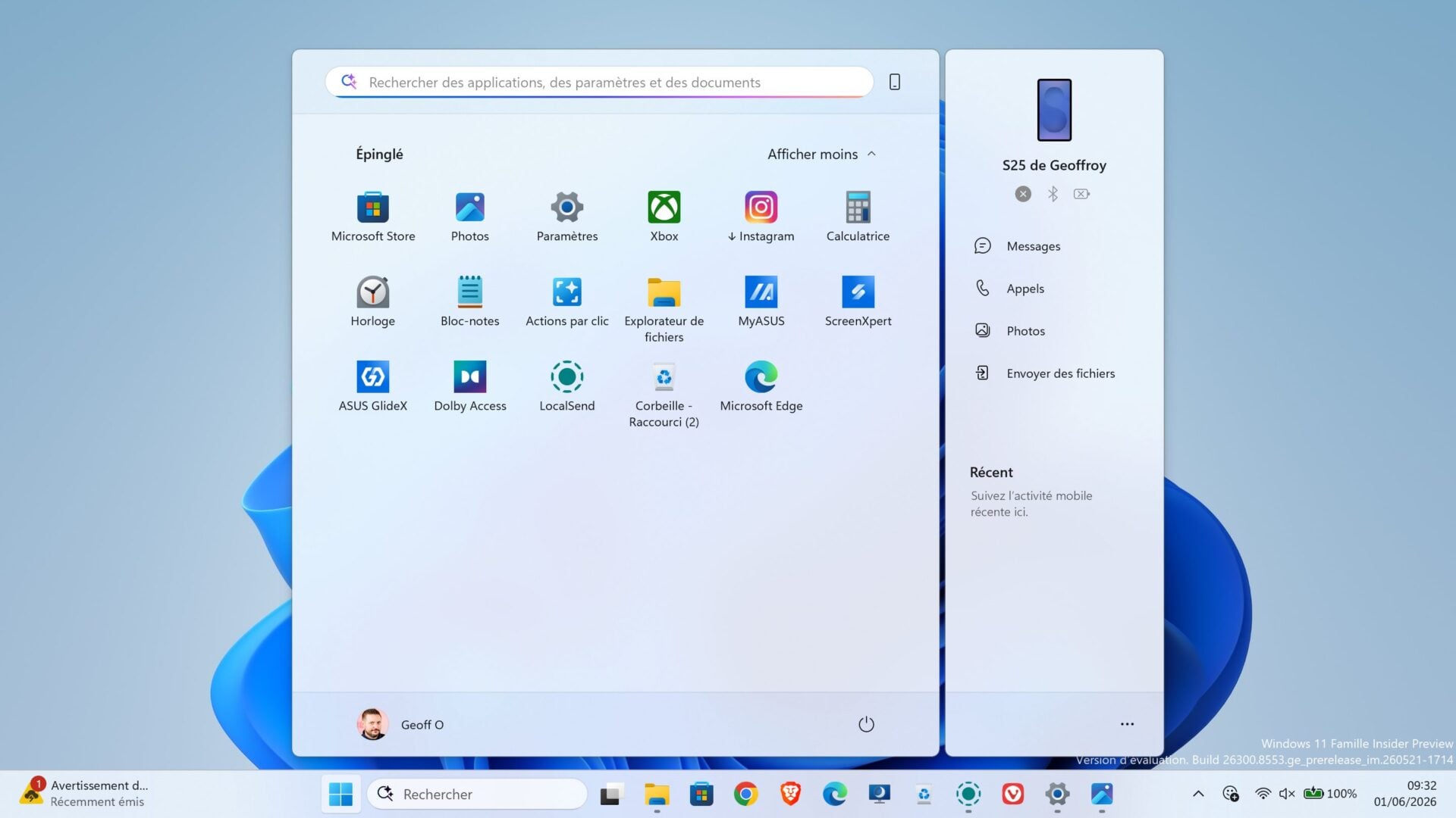 Windows 11 Menu Démarrer Applis Épinglées Uniquement