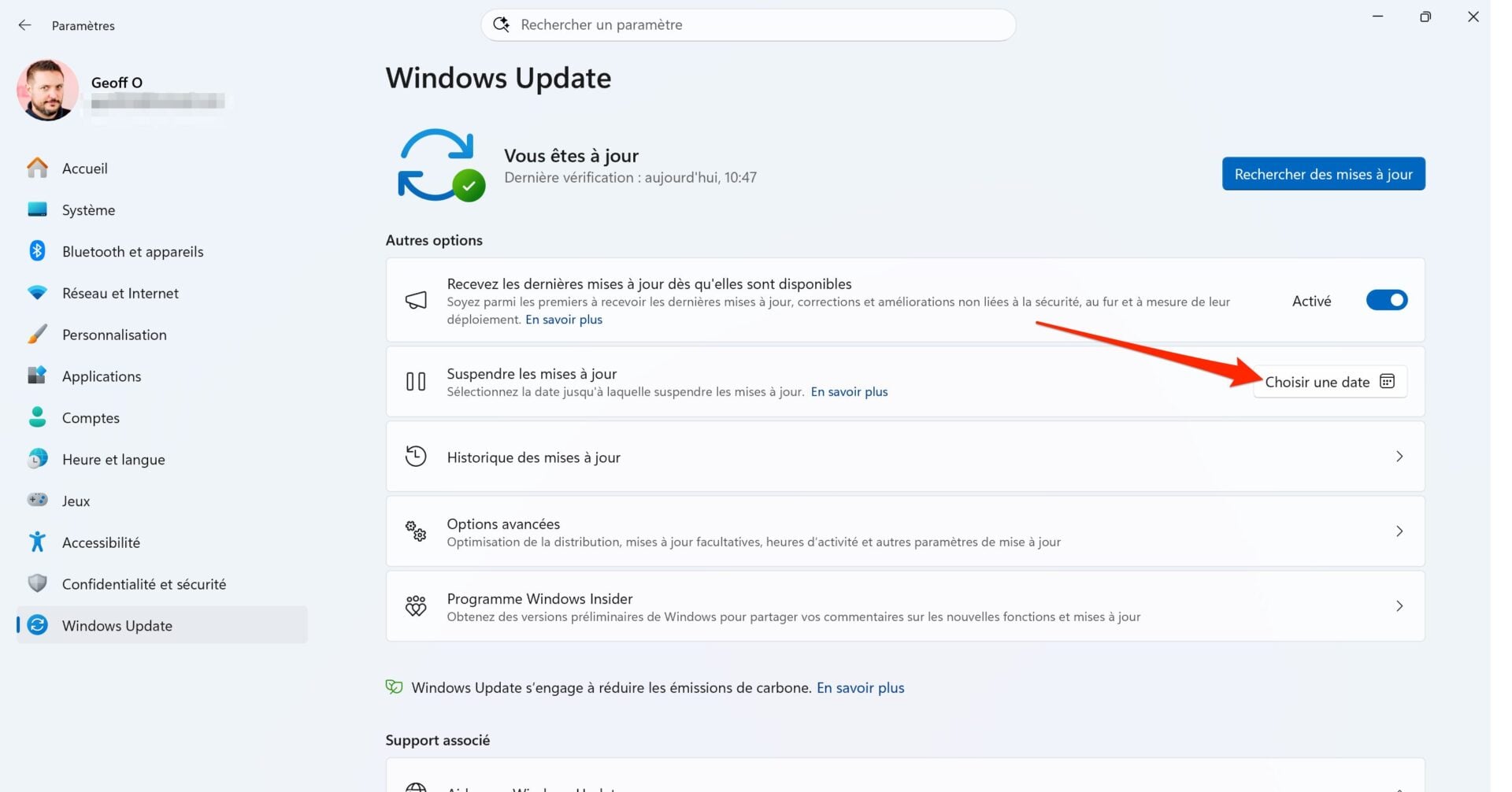 Windows 11 Windows Update Pause
