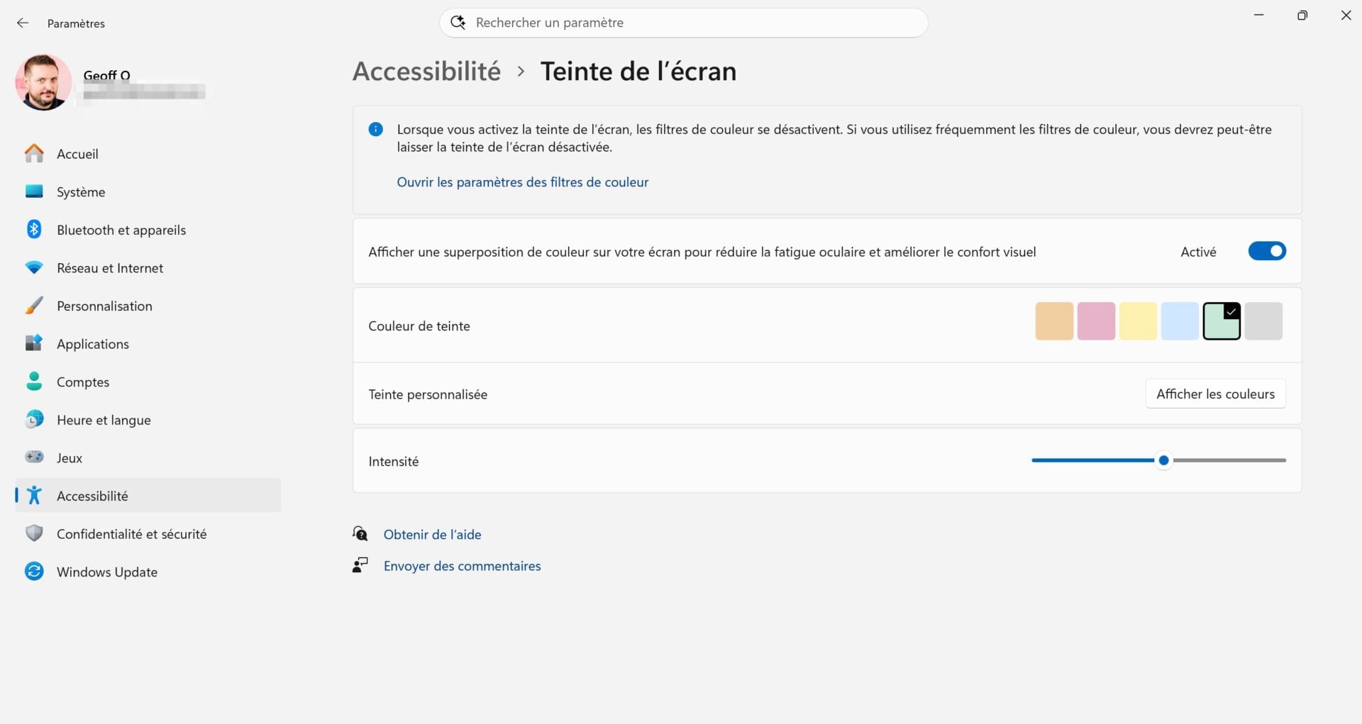 Windows 11 Teinte De L Écran 2