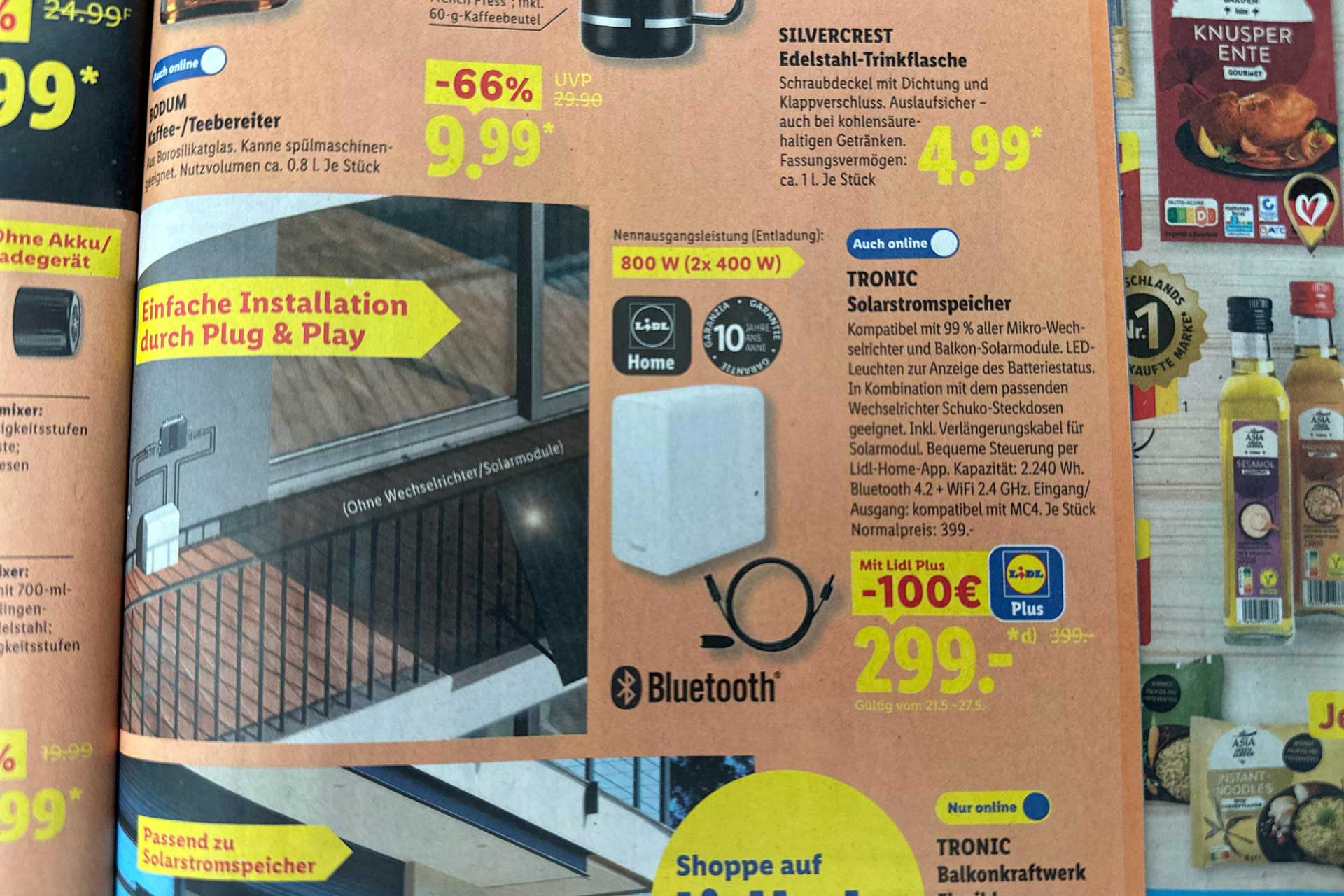 Batterie Solaire Lidl Tronic