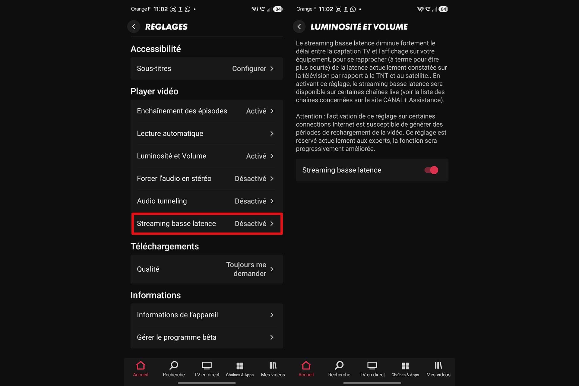 Canal Plus App Latence