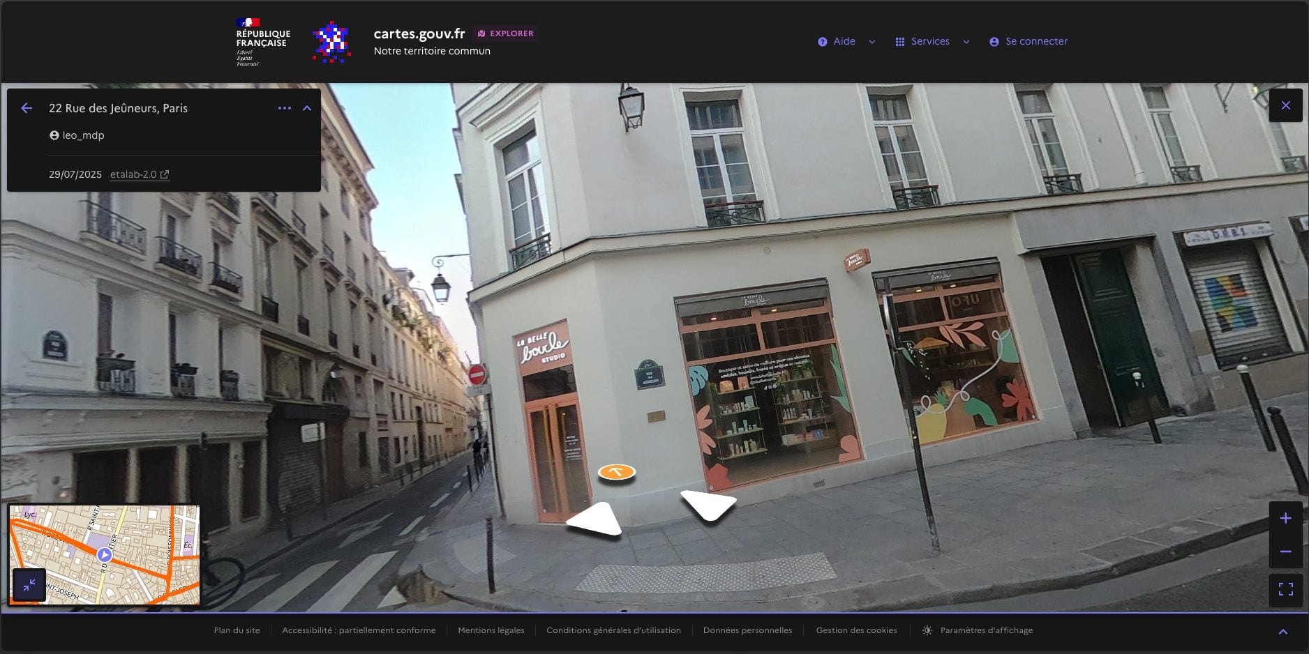 Cartes.gouv.fr Panoramax