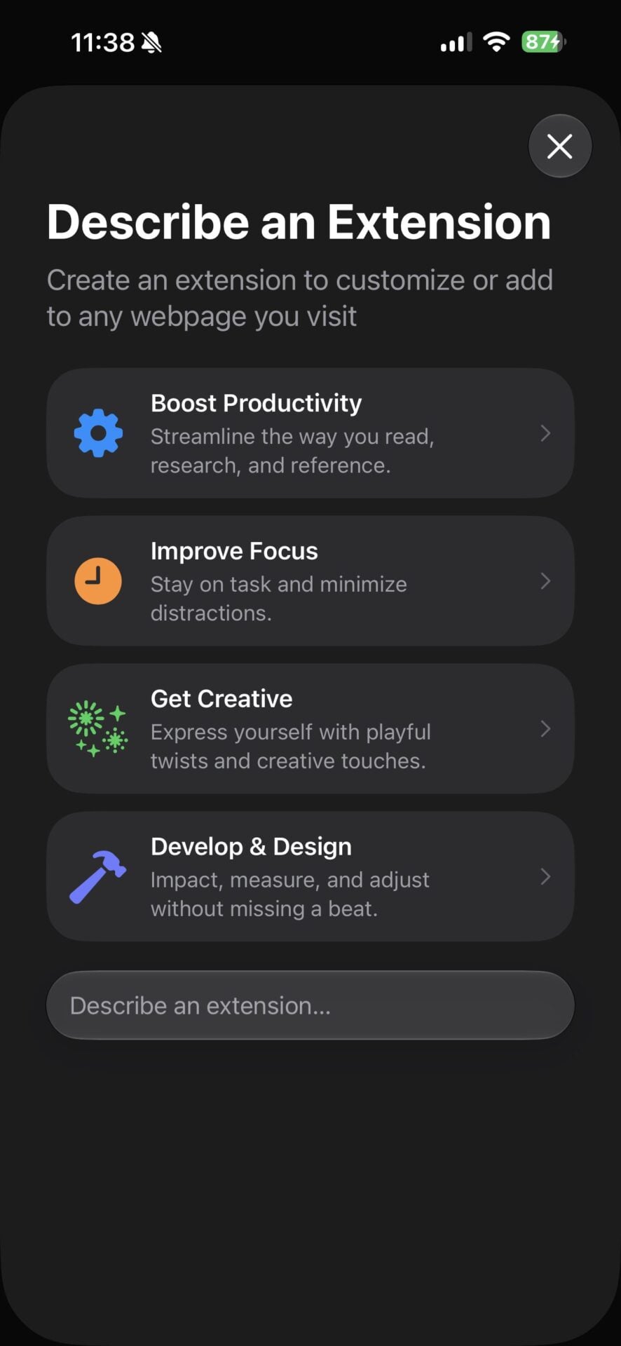 iOS 27 Safari Générer Extension 2