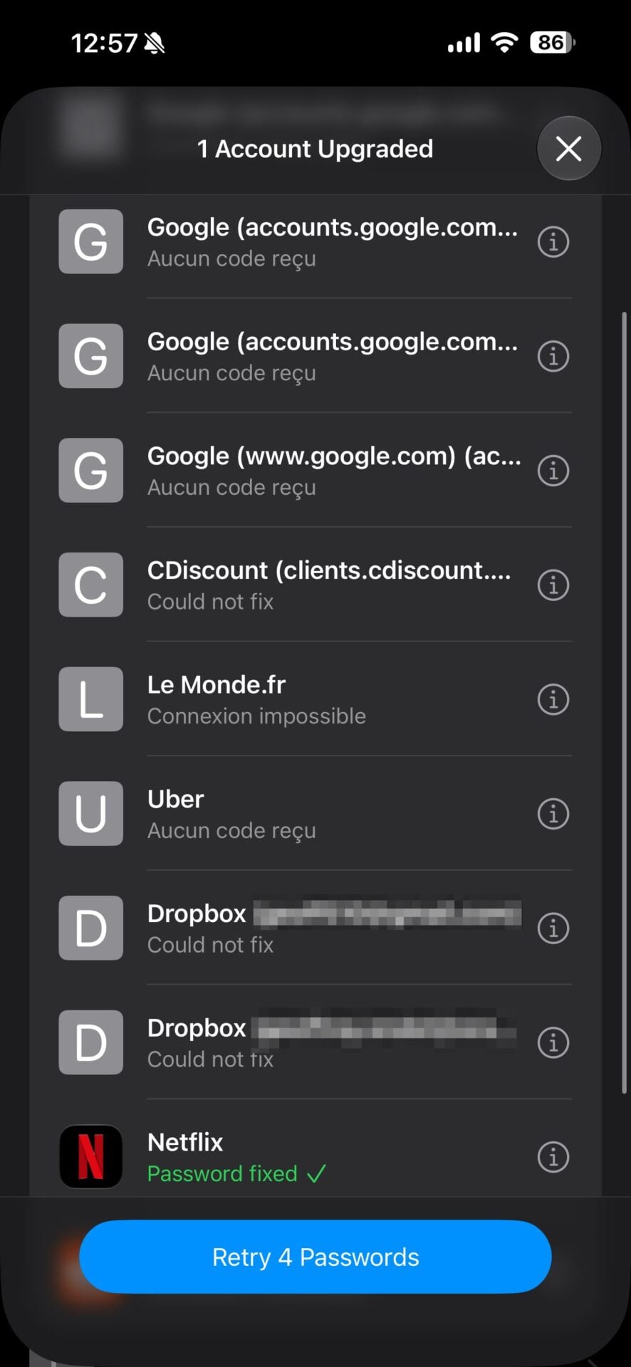 iOS 27 Gestionnaire De Mots De Passe Changement Automatique Mots De Passe Compromis 11
