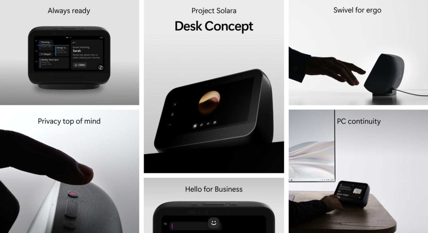 Microsoft Projet Solara Concept Bureau