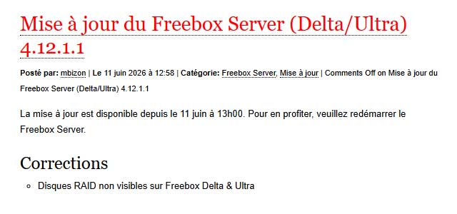 Mise Jour Freebox Ultra 4 12 1 1
