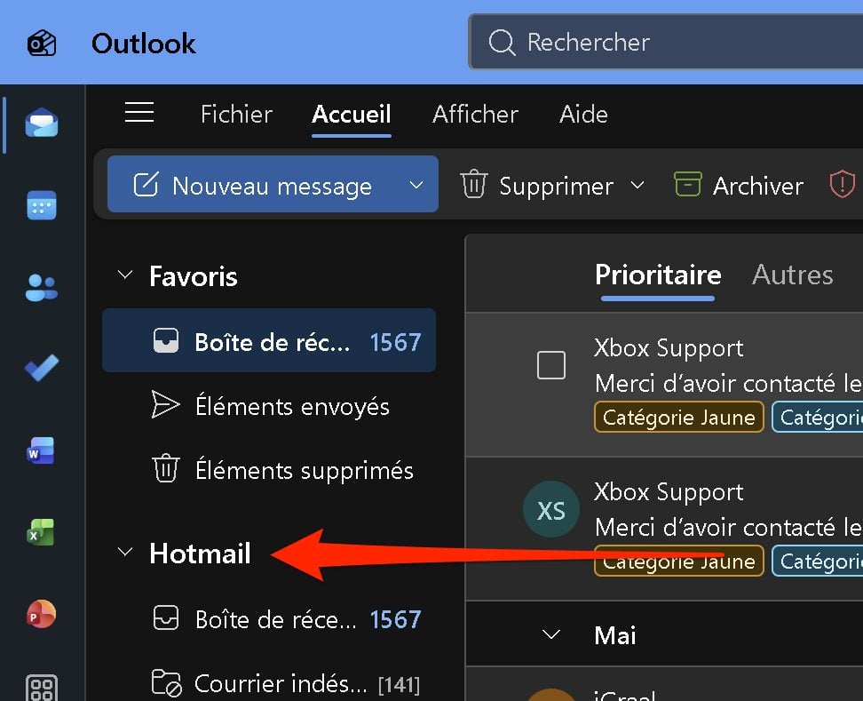 Outlook Description Du Compte 2