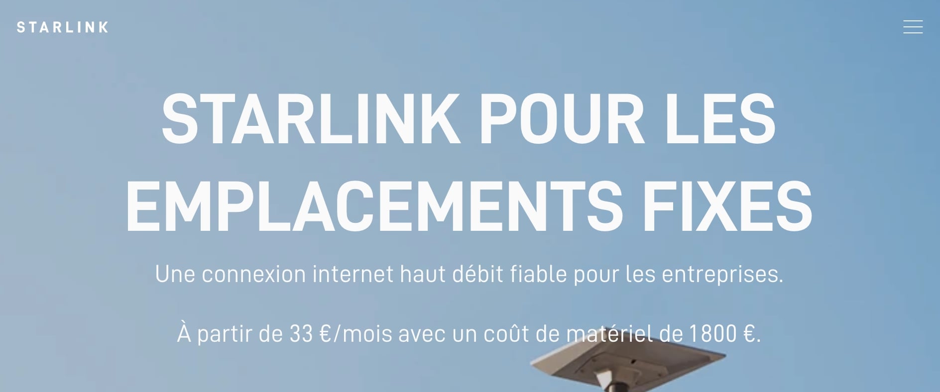 Starlink Prioritaire Local Emplacement Fixe