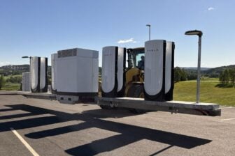 Tesla Folding Superchargers