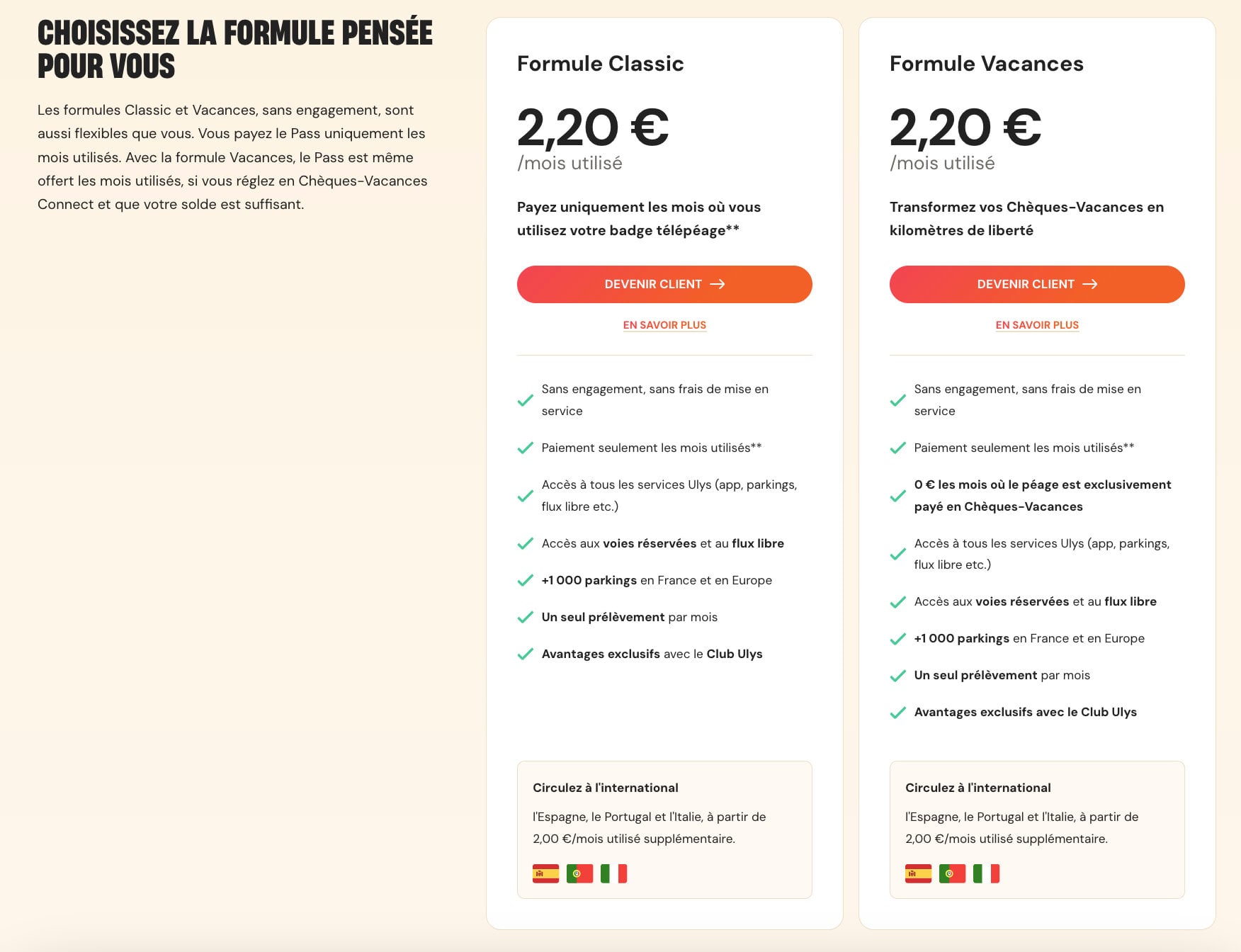 Ulys Choix Badge Telepeage