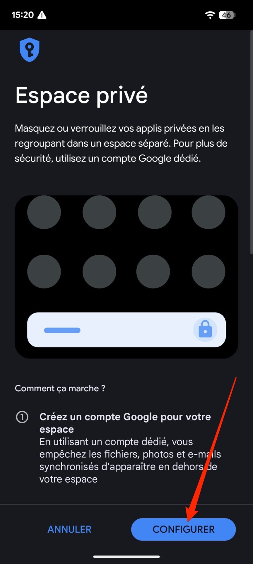 Android Comment Activer Espace Privé 3