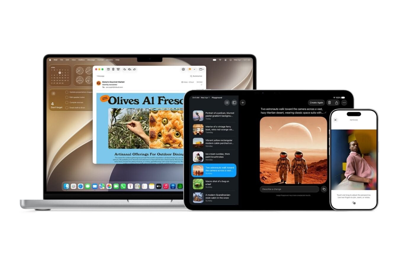 Macbook, iPad, iPhone