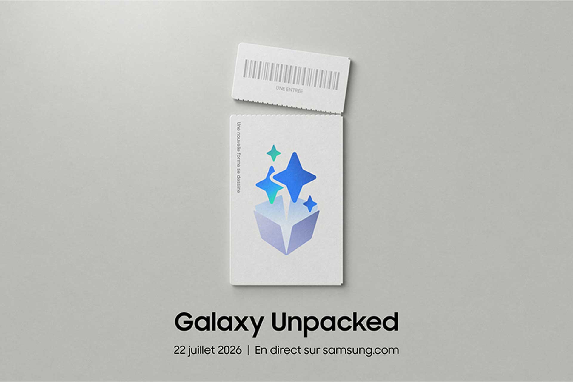 Invitation Unpacked Samsung Juillet 2026